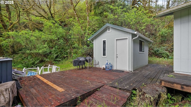 1298 N Tenmile, Lakeside, OR 97449 - view of outbuilding with a view of trees and an outbuilding
