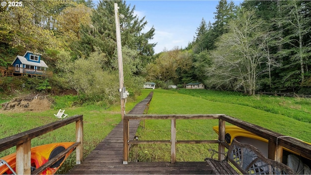 1298 N Tenmile, Lakeside, OR 97449 - view of yard featuring a view of trees