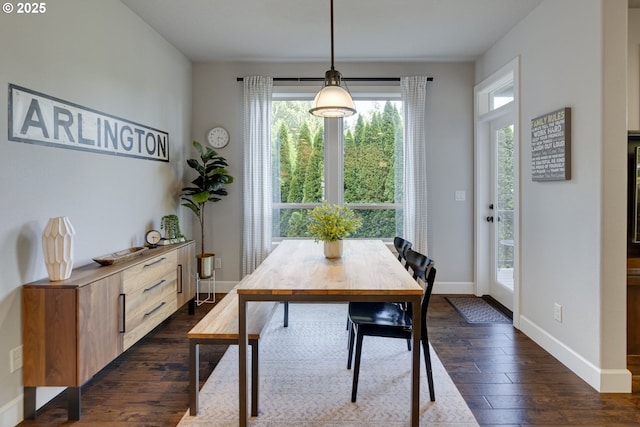 865 SW Trillium Ln, Portland, OR 97219 - dining area featuring healthy amount of natural light and dark wood finished floors