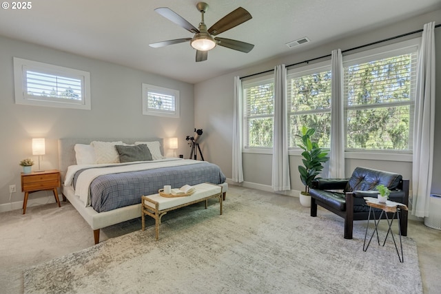 865 SW Trillium Ln, Portland, OR 97219 - bedroom featuring carpet floors and ceiling fan
