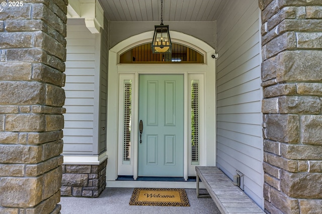865 SW Trillium Ln, Portland, OR 97219 - view of exterior entry featuring stone siding