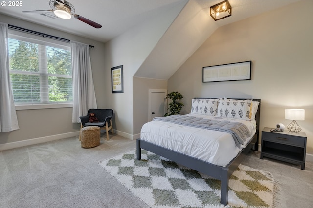 865 SW Trillium Ln, Portland, OR 97219 - bedroom featuring carpet floors and lofted ceiling