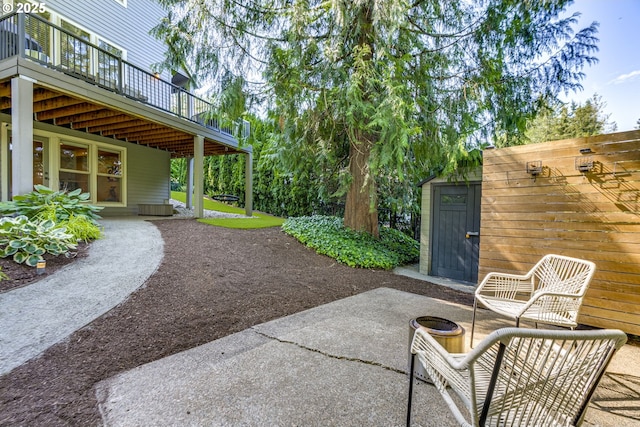 865 SW Trillium Ln, Portland, OR 97219 - view of patio / terrace with a deck