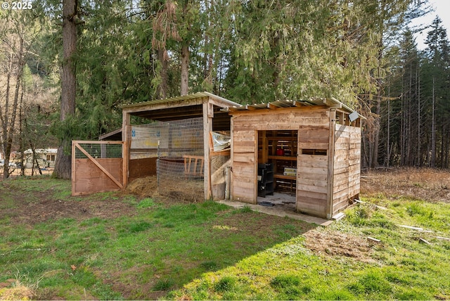 view of outbuilding