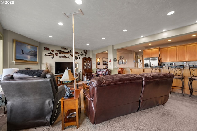 12 NW 17th Pl, Warrenton, OR 97146 - living room featuring recessed lighting and light colored carpet
