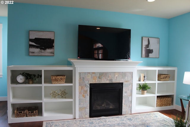 2917 SW 198th Ave, Beaverton, OR 97003 - detailed view of a glass covered fireplace and wood finished floors