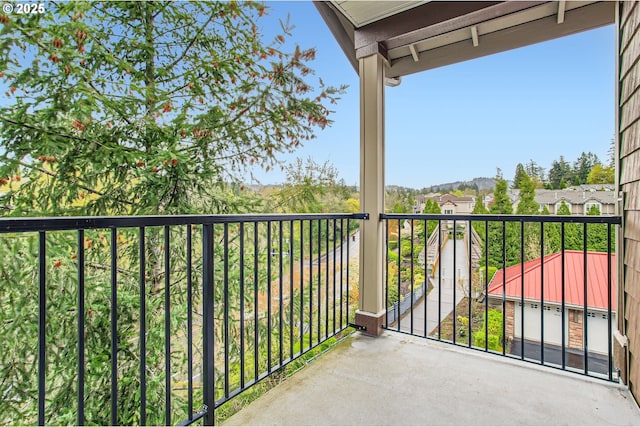 view of balcony