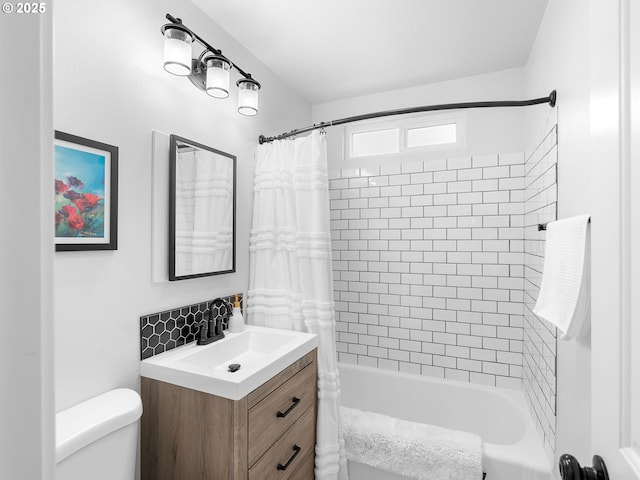 121 NE Edison St, Hillsboro, OR 97124 - bathroom with toilet, shower / tub combo with curtain, and vanity