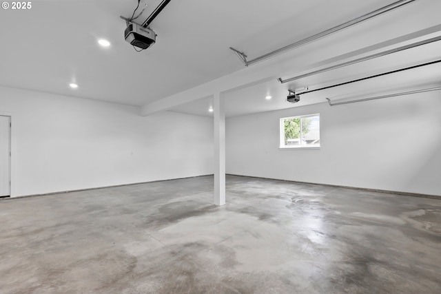 413 S Trade St, Amity, OR 97101 - garage with a garage door opener and recessed lighting