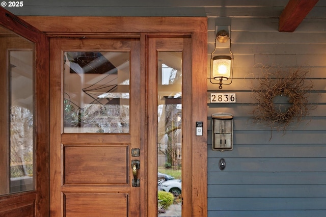 view of entrance to property