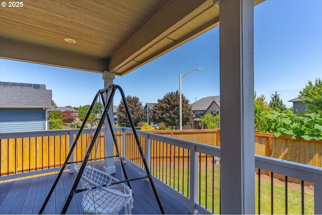 2871 Wing Tip Ave, Salem, OR 97304 - deck with a fenced backyard and a residential view