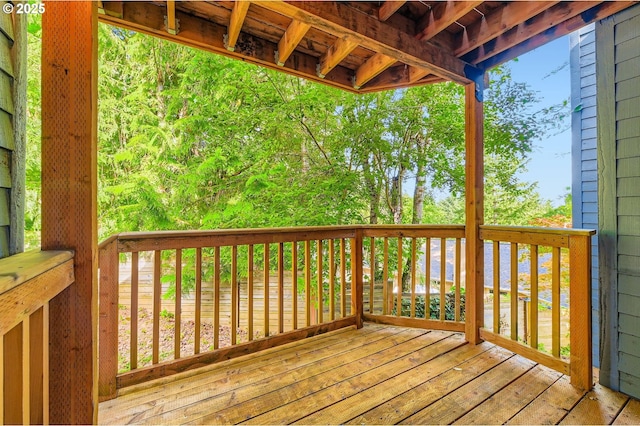 12140 SE Henderson Dr, Portland, OR 97266 - view of wooden deck
