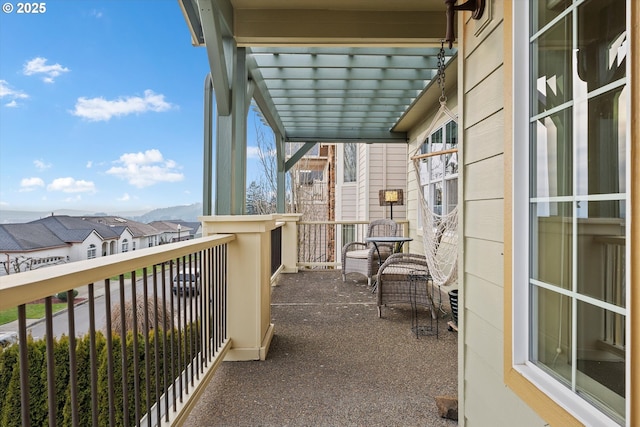 view of balcony