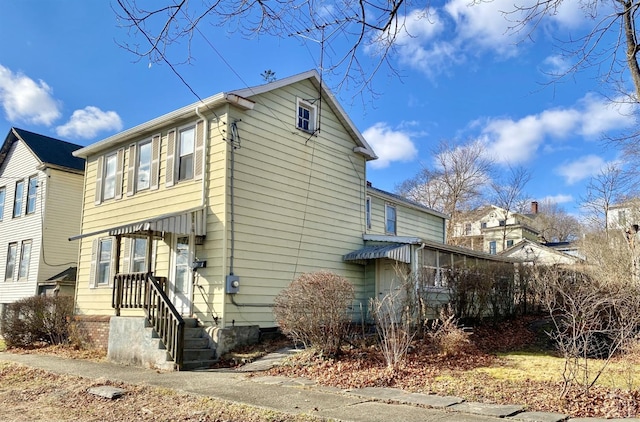 view of side of property