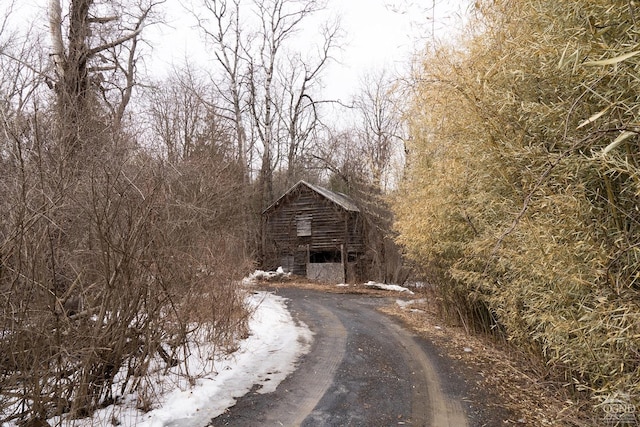 view of road