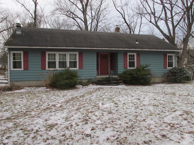 view of ranch-style home