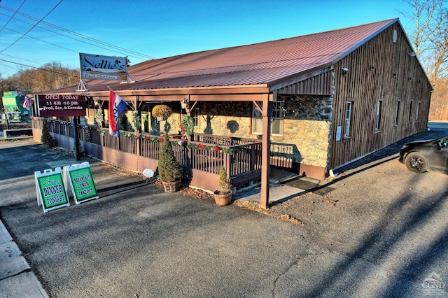 view of horse barn