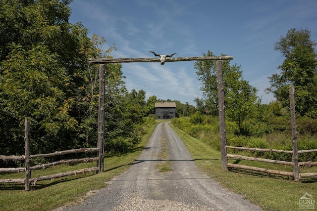 view of road