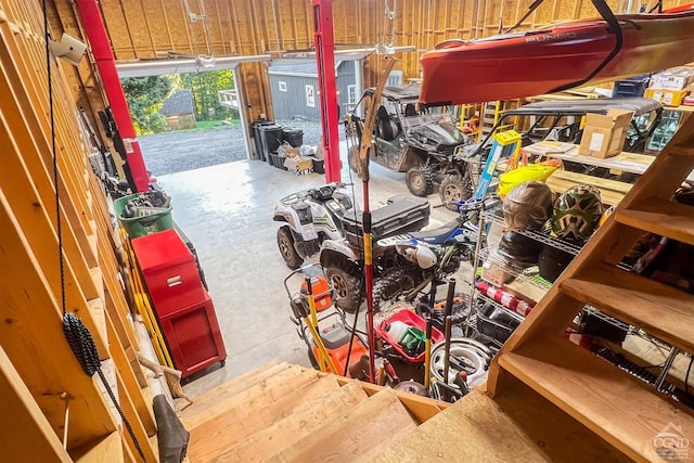 view of storage room