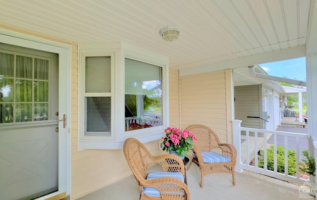 exterior space with covered porch