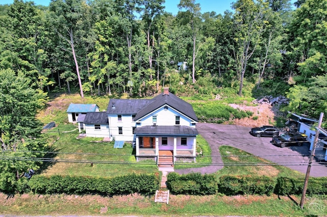 birds eye view of property