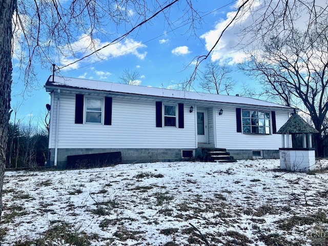 view of front of home