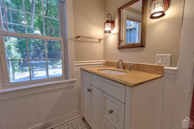 bathroom featuring vanity