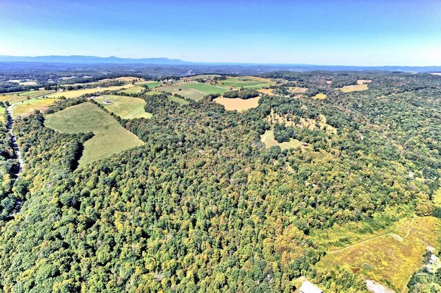 bird's eye view with a mountain view