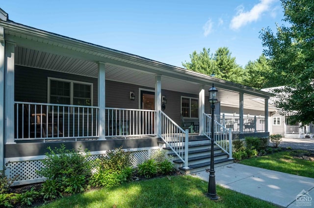 view of front of house with a porch