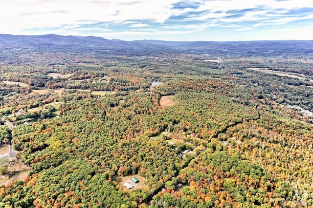 bird's eye view featuring a mountain view