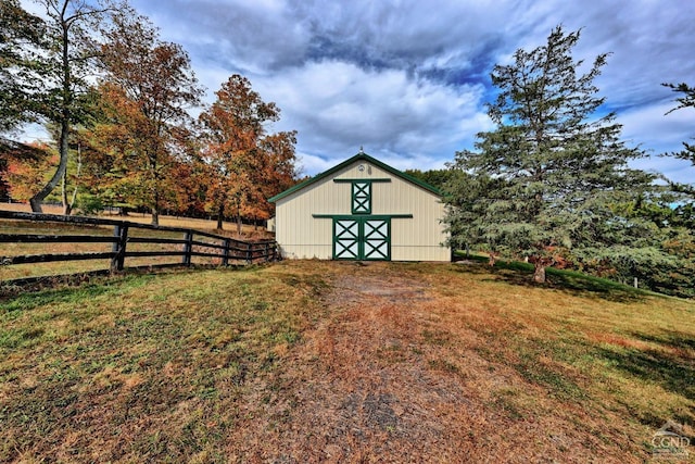 view of outdoor structure