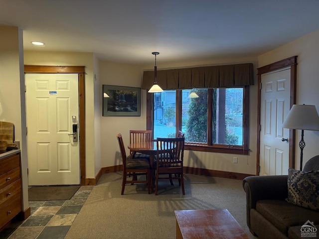 view of dining area