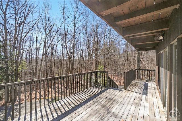 view of wooden terrace
