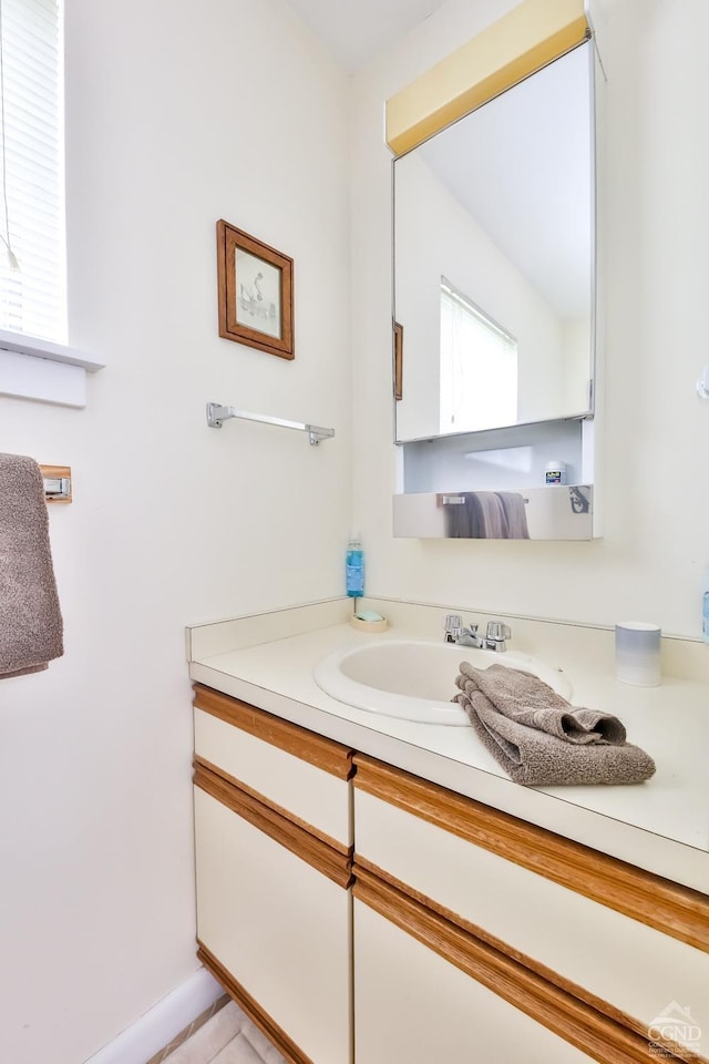 bathroom with vanity