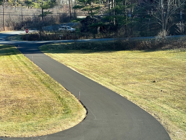 exterior space with a lawn