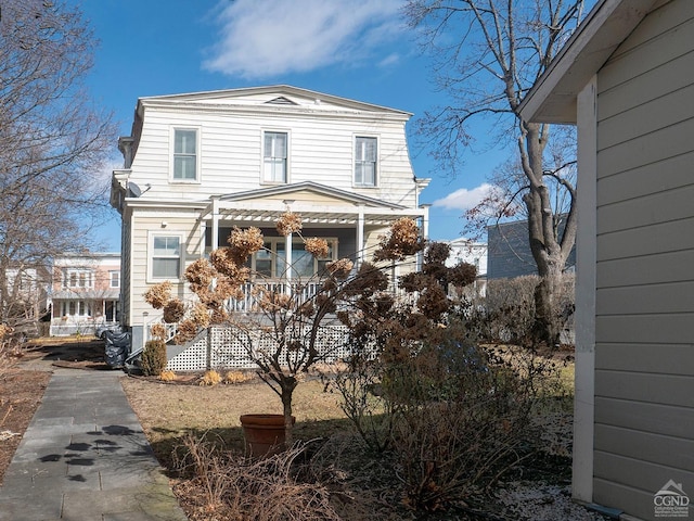 517519 Washington St, Hudson, NY 12534 - view of front of house featuring covered porch