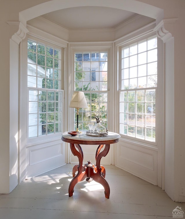 sunroom with a wealth of natural light