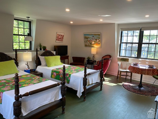 bedroom featuring hardwood / wood-style flooring