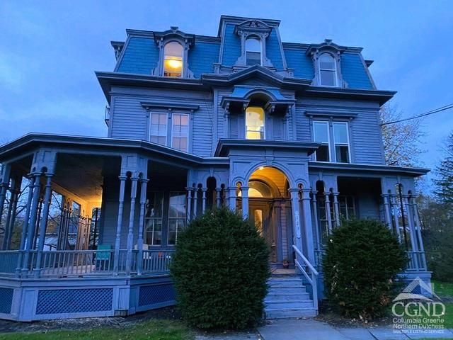 view of front of home with a porch