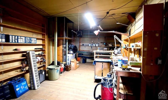 view of storage room