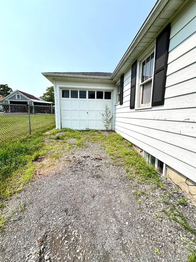 view of side of property