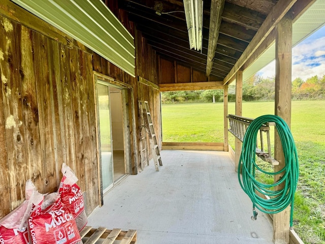 view of horse barn