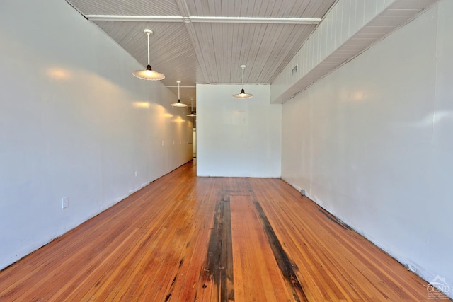 empty room featuring hardwood / wood-style floors