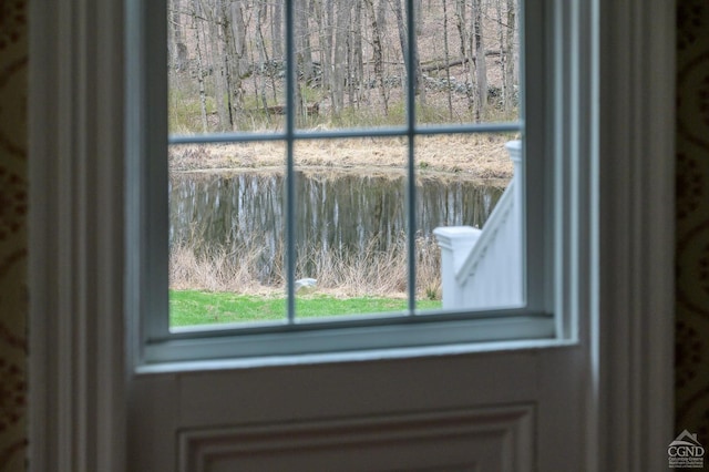 details featuring a water view