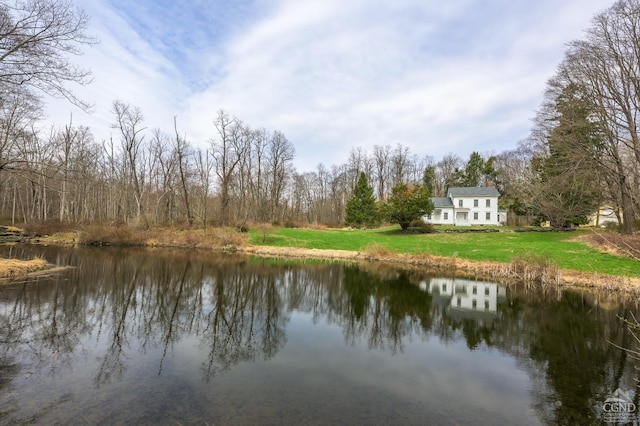 property view of water featuring a view of trees