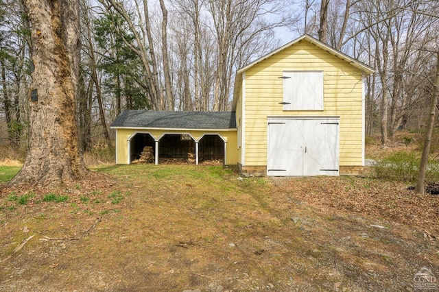 view of outbuilding