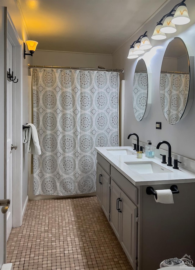 bathroom with vanity