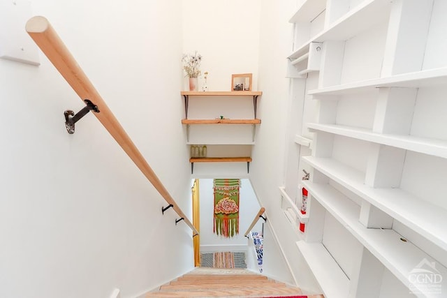 interior space featuring wood finished floors