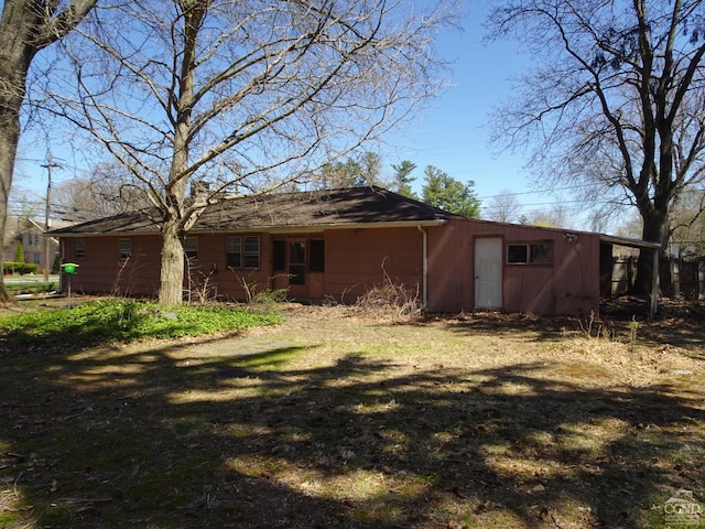 view of rear view of property