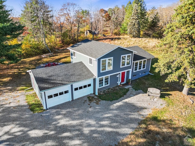 view of front of house featuring a garage